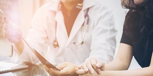 doctor and patient consulting 